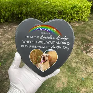 Personalized Pet Memorial Stone, Dog & Cat Memorial Headstone, Custom Pet Grave Marker, Sympathy Gift for Pet Loss, Pet Remembrance Gift