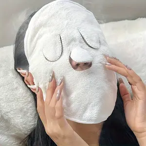 1pc Reusable Hot and Cold Facial Mask Towel for Skin Care, Moisturizing Steam Face Towel for Home and Salon Beauty, Unscented, No Electricity or Battery Needed
