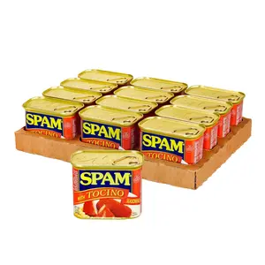 SPAM Tocino Seasoned Canned Meat for Cooking Camping Emergency Ready-to-Eat Protein Food 12oz x12 Pack Sweet Savory Filipino Style Flavor 7g Protein Per Serving Long Shelf Life Quick Easy Meals Family Friendly Comfort Food Anytime
