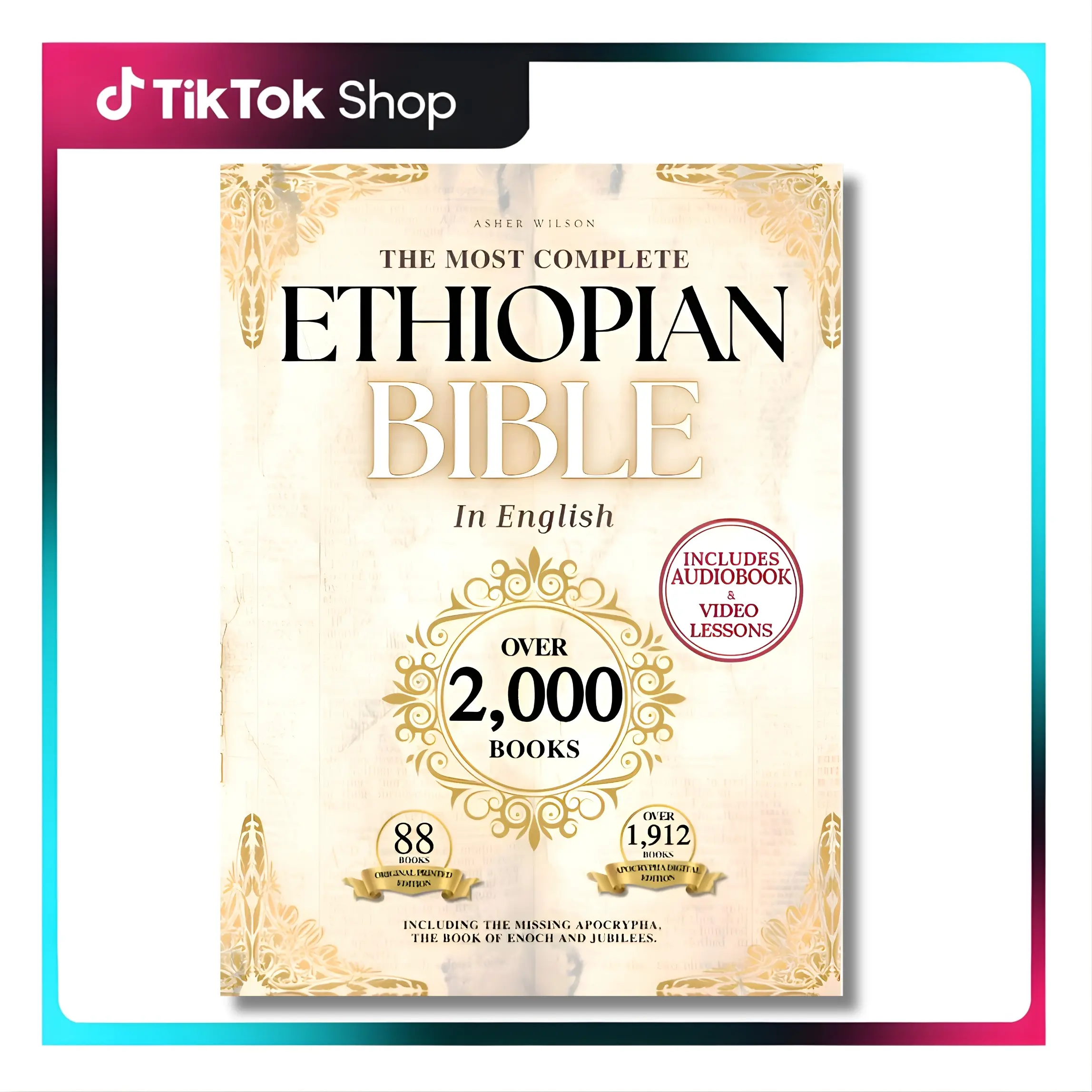 Hardcover Edition The Most Complete Ethiopian Bible in English 88 Scriptures Missing Apocrypha Book of Enoch Jubilees Study Christian Bible entire text Handy Size ALL 2000 Books (88 Original Printed, 1,912 Digital Edition) Comprehensive ethiopian bible,