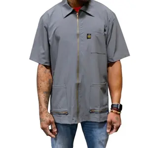Barber Jacket – Hair Resistant Lightweight Smock | King Midas (Gray)