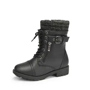 Dream Pairs Girl's Mid Calf Combat Boots