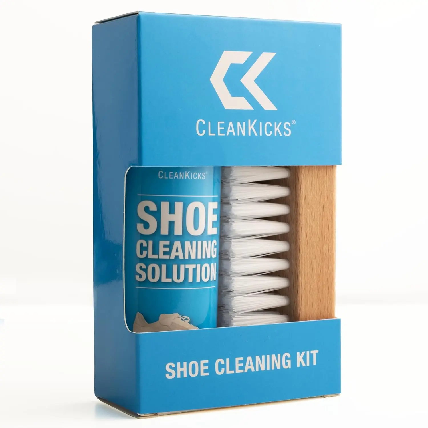 CleanKicks Premium Shoe & Sneaker Cleaning Kit (4 oz Bottle + Brush)