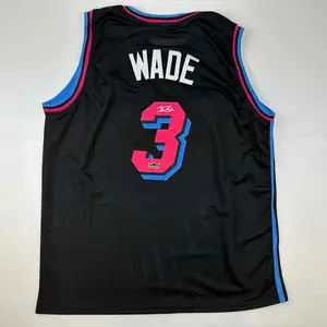 DDwyane Wadee Miami Custom Jersey Men's BASKETBALL JERSEY ALL OVER PRINT