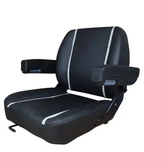 Trac Seats Black TS-Z10 Seat for Zero Turn Mower, Compact Tractor, Roller, Forklift, Construction Vehicles, Skid Steer, Backhoe, Telehandlers, Excavators and more