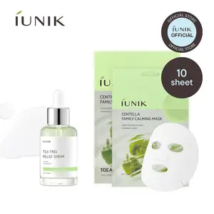 [IUNIK Official] Centella Instant Relief Duo | Tea Tree Serum + Centella Family Calming Mask