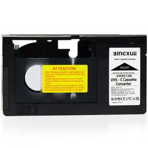 VHSC Cassette Adapter, Compatible 12mm SVHS VHS-C to VHS, Camcorders Motorized VHSC Ideal for VCR Player, Video Cassette Player and VHS to Digital Converting