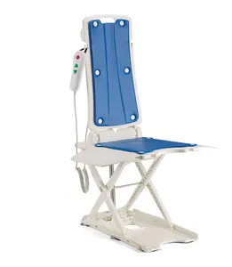 Juswell Electric Lift Chair/ 360 Swivel Shower Chair for Elderly Falls, IPX8 Waterproof Foldable Shower Chair, Supports Up to 308 lbs/ 350lbs, Raises to 19.7"