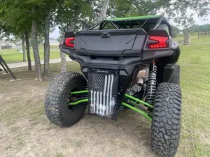 Vet Nets - UTV Mesh Trash Bag with Weathered Flag