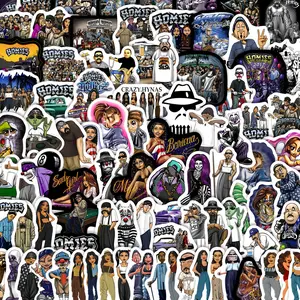 100Pcs Chicano Homies Stickers Pack, Waterproof Hip Hop Street Culture & Lowrider Car Vinyl Decals, Truck Sticker, Bumper Sticker for Laptop, Water Bottle, Journal & Scrapbook, Street Style Gift