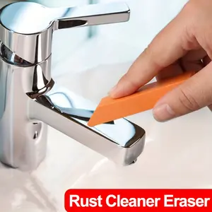 6pcs Heavy-Duty Sponge Cleaning & Polishing Blocks - Professional Grade Rust, Limescale & Grease Remover for Faucets, Sinks - Durable Multi-Surface Kitchen & Bathroom Scrubber Tool