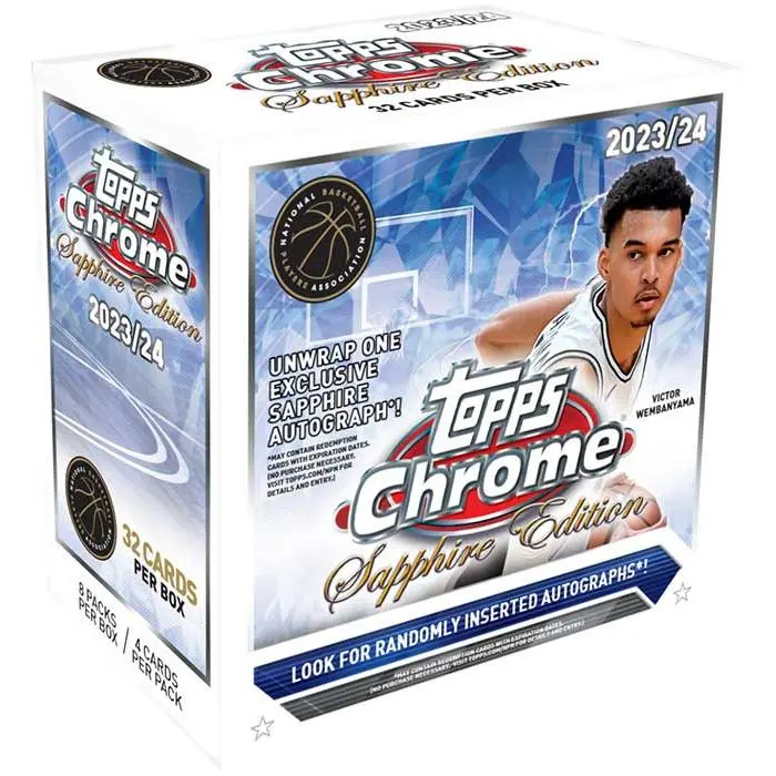 2023-24 Topps Chrome Basketball Sapphire Edition Hobby Trading Cards