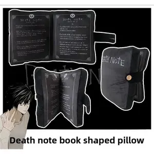 Death Note Pillow Anime Print Plush Doll Toy Plush Book Pillow Death Note Friend Gift for Lover and Child Photographic props for Death Note fans