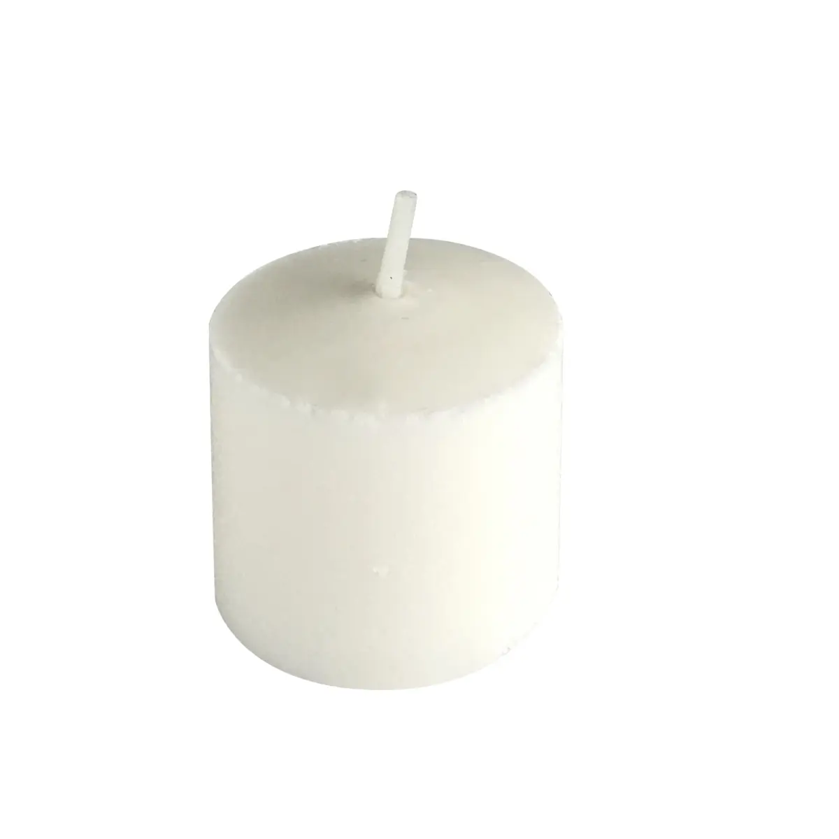 White Mini Pressed Votive Candles - Pack of 24, for Room Decor