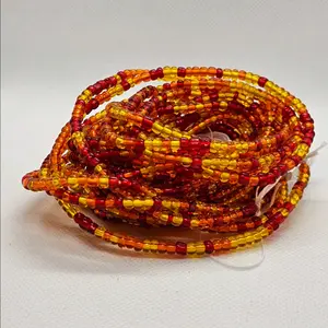 Fire waist beads (tie-on 50 inch)