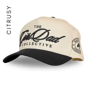 GIRL DAD TRUCKER HAT - CREAM/BLACK