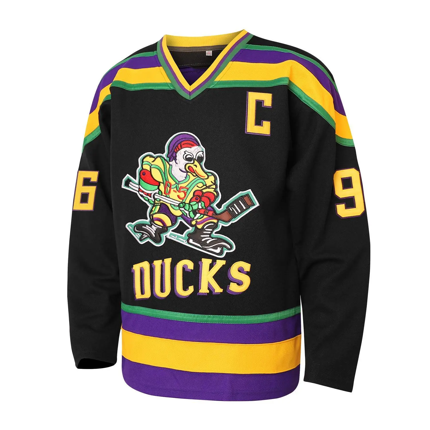 Men's Full-Print Blue Hockey Jersey - Design Men's Hockey Jersey Black Hockey Jersey, Ducks Graphic Hockey Shirt, Vintage Ice Hockey Top, Colorful Sports Jersey, Game Day Gift