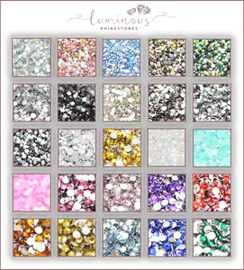 4mm Resin Rhinestones - 1,000pc Bulk - Choose your color!