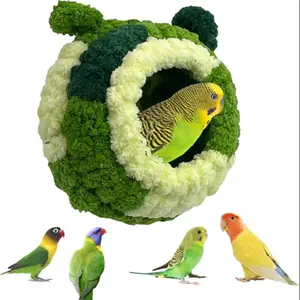 Cozy Bird Nest Warm Hug House, KATUMO Bird Nest, Small Sun Conure Breeding House Parrotlet Snuggle Hut Lovebird Bed for Conure, Lovebird, Zebra Finch, Loriculus, Hamster and Other Small Birds (Less Than 5 inches Long)
