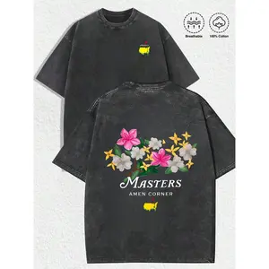 Masters Amen Corner Golf Shirt, Soft Vintage Cotton T-Shirt, Breathable Classic Collar, Casual Menswear, Trendy Sportswear Gift