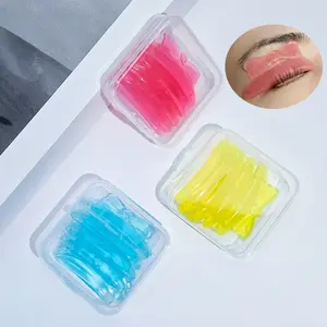 Cute bow eyelash lift pads, used when eyelash lift, 5 pairs/box of self-adhesive material Lash Perming Pads, very elastic, soft and long malleable, 5 sizes for most length of eyelashes, suitable for salons and DIY, easy to clean and reuse