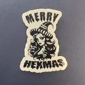 Merry Hexmas Glossy Vinyl Sticker