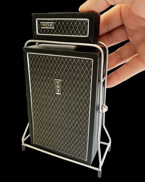 Axe Heaven -Beatles - Vox AC-100 MKII Super Deluxe Amp Head & Cabinet Mini Guitar Amplifier Replica Collectible  [Collectible Figurine/Statue/Bust] figurine/statue, Collectible