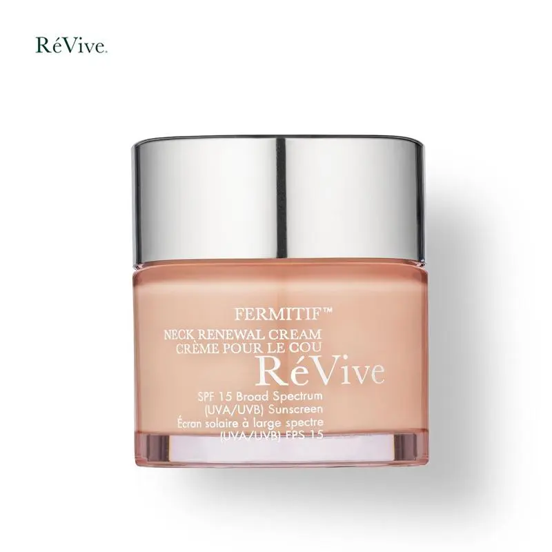 RéVive Fermitif Neck Renewal Cream - Neck and Décolletage Tightening Cream - Broad Spectrum SPF 15 Sunscreen - Anti-Aging, Reduces Fine Lines & Smooths Skin(75 ml/2.5 oz)