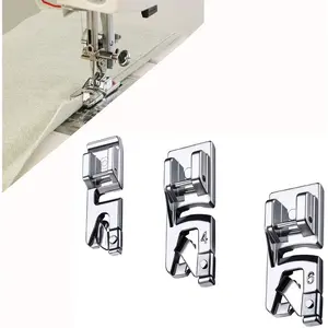 3 Sizes Rolled Hem Foot 3 mm, 4 mm, 6 mm Hemmer Foot for Singer Brother Hem Foot Low Shank Machine Sewing Foot Hemmer