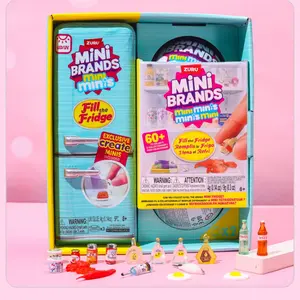 Cute Blue Mini Refrigerator, Creative Simulation Mini Fridge Surprise Ball Blind Box, Small Space Saving, Office Room Dorm Decor, Miniature Set