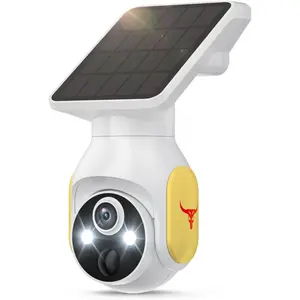 1080p Security Camera Wireless with Solar Panel, AI Human Detection, 2-Way Audio, Color Night Vision, 2.4G WiFi Only, Cloud Storage (Sold Separately), Indoor/Outdoor Surveillance Bullet Cam (WiFi)