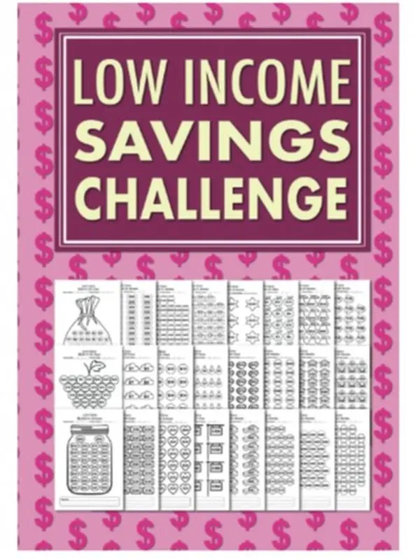 Low Income Savings Challenge Book: Simple Money Savings Challenges Tracker for Women, Easy Way to Save Money $100, $150, $200, $250, $300, $400, $500, $1000, $1500, $3000, $5000, $10000… Paperback