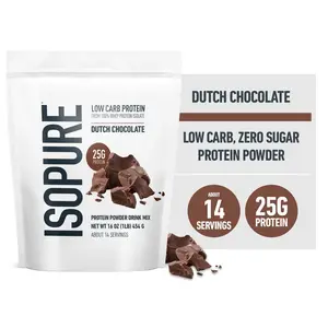 Isopure, Zero/Low Carb 100% Whey Protein Isolate, 25g Protein Powder, 1 lb