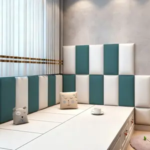 Self-Adhesive 3D Foam Wall Panel, Waterproof, Anti-Collision, Soundproof, Thick Design, Easy Bedroom Decoration, Multiple Colors, Living Room Decor