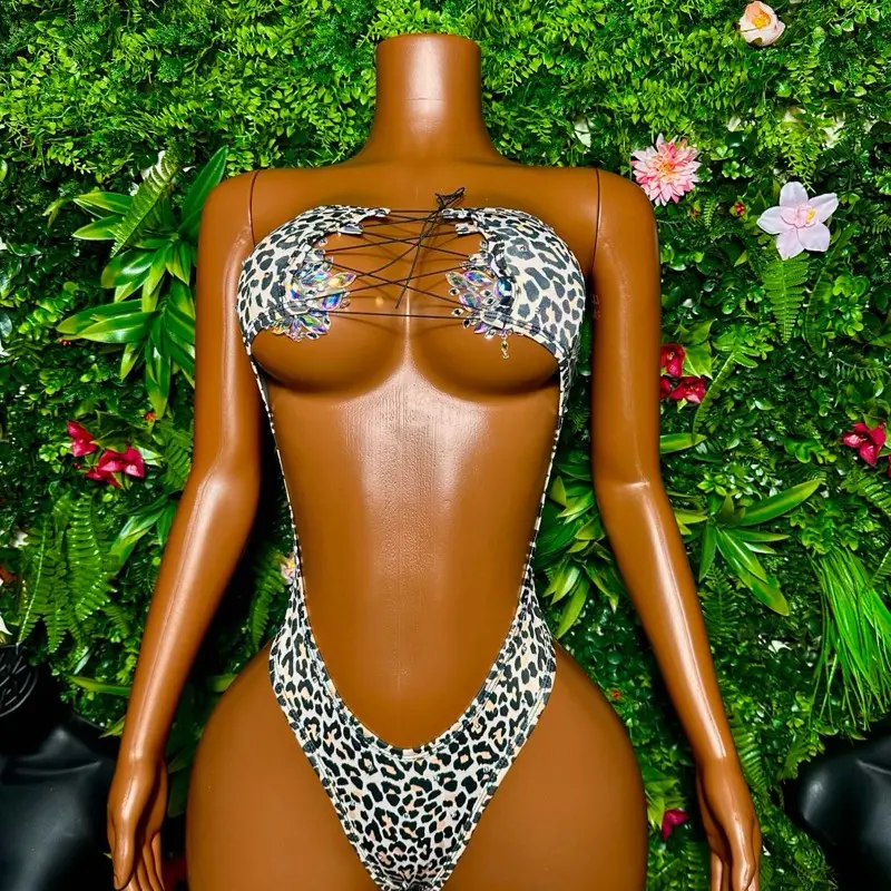 Pretty Kitty ( Leopard print onesie )