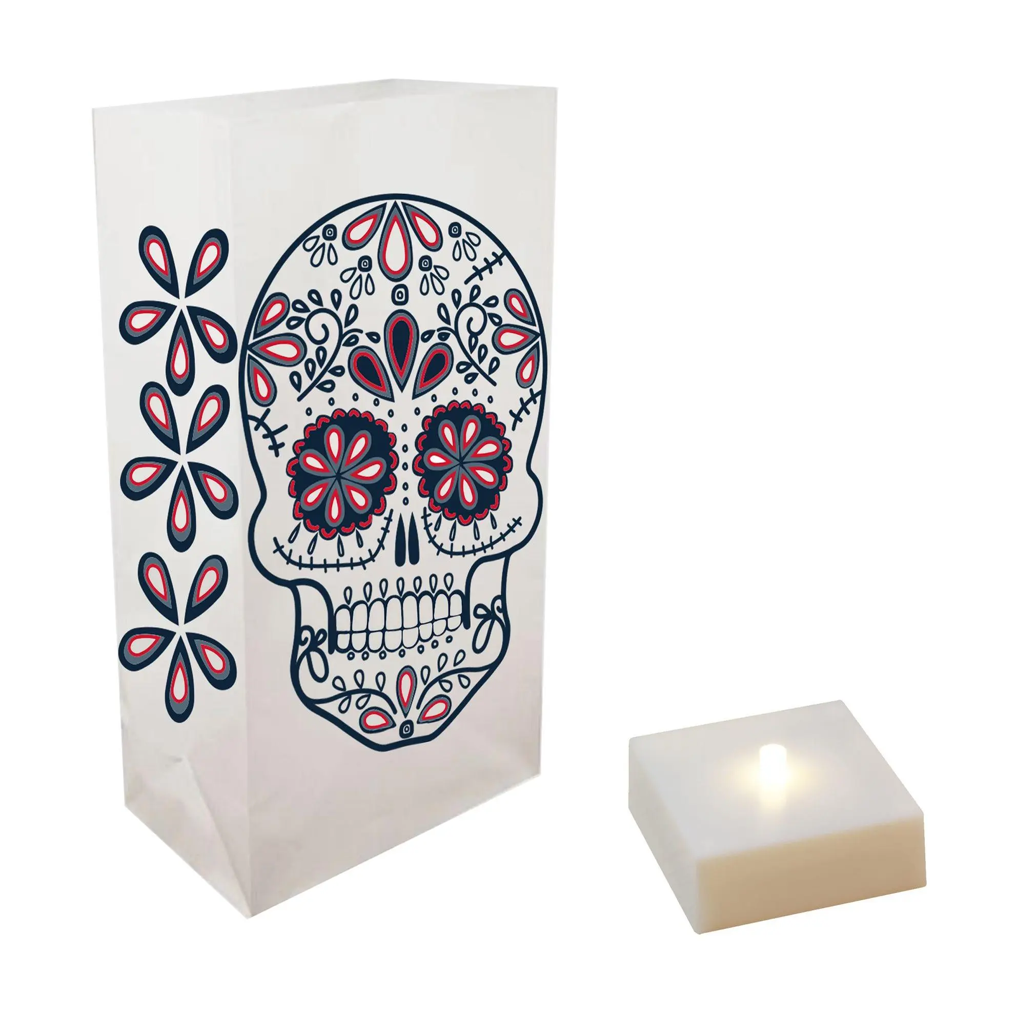 LumaBase B/O LED Luminaria Kit- Sugar Skull