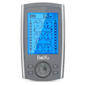 Belifu 24 Mode with 10 pads Tens Rechargeable Multifunction Neck and Shoulder Massager Valentine's Day gift