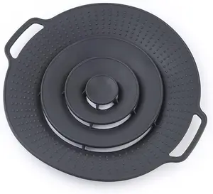 Pot Cover Spill Stopper Lid - Thicken Silicone Food Grade FDA for Pots and Pans, Fits Openings 8" to 11.5", FDA Certified Safety Lid Kitchen Utensils