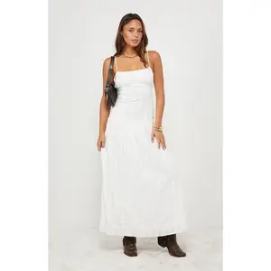 Your Favorite Women's Ava Linen Bustier Maxi Dress