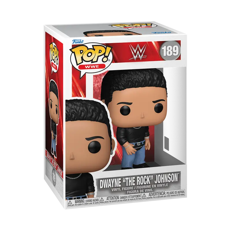 Funko WWE Dwayne "The Rock" Johnson with Fanny Pack Funko Pop! Vinyl Figure #189 Collectible Toy