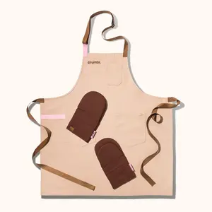 Apron & Oven Mitt Set