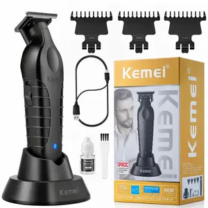 Kemei Km-2299 Wireless Electric Hair Trimmer, USB Rechargeable, Three Speeds, Ergonomic Design, Suitable for Men and Women, Cordless Hair Cutting, Cordless Beard Trimming, Cordless Trimmers, Cordless Hair Clippers