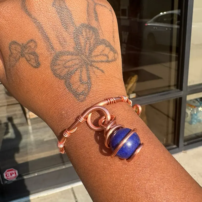 Juma CopperKing Creativity Weave Teardrop Bangle Bracelets
