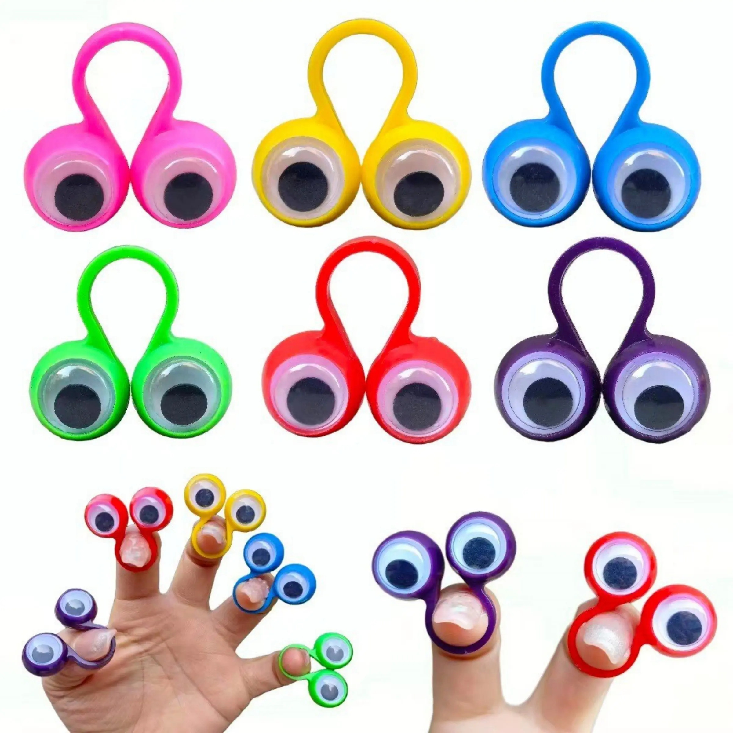 50pcs Eyeball Ring Party Favors Assortment, Party Gift, Party Decoration, Fun Party Supplies, Party Bag Fillers, Party Favor Packs, Goodie Bag Fillers