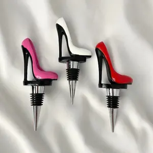 Chic High Heel Stiletto Shoe Wine Stopper - Stylish Addition to Your Bar Cart