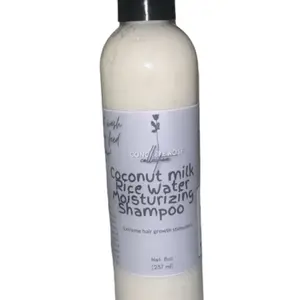 Coconut milk rice water shampoo