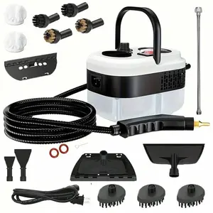 2500W Portable Handheld Steam Cleaner High-Temperature High-Pressure Steamer with 20 Complete Accessories for Kitchen Grease, Car Detailing, Bathroom, Home & Multi-Purpose Cleaning