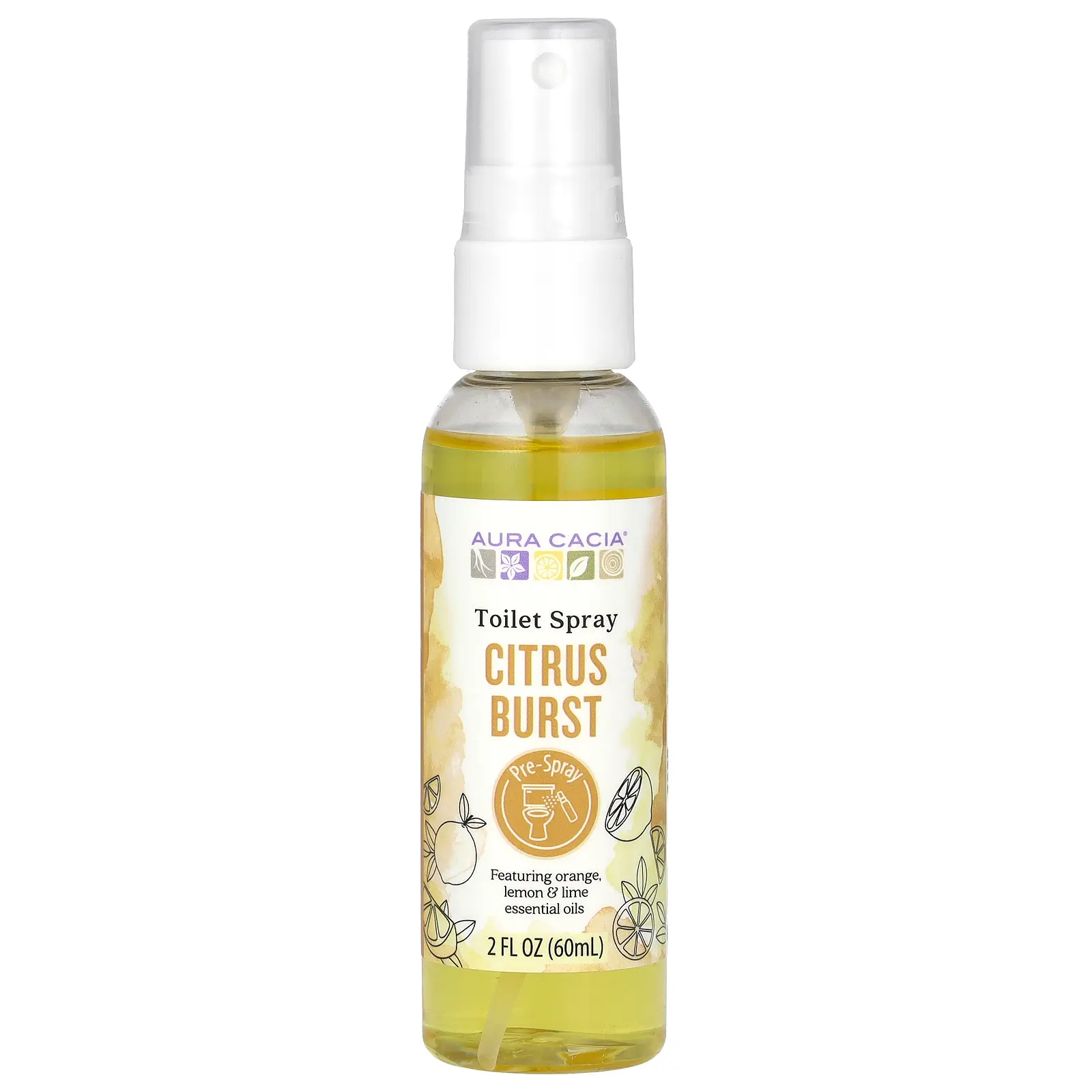 Aura Cacia Toilet Spray, Citrus Burst, 2 fl oz (60 ml) Aura Cacia Toilet Spray, Citrus Burst, 2 fl oz (60 ml)
