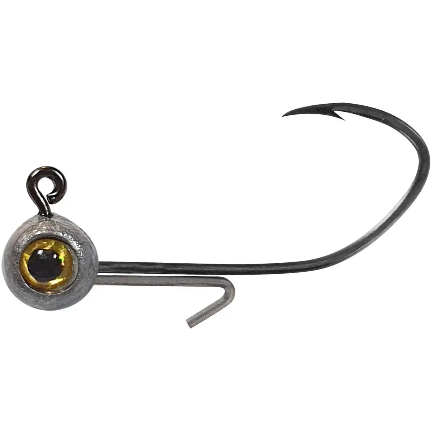 Painted Jig Heads for Soft Plastic Lures, 6-Pack Multipack with Sharp Sickle Hooks, 3D Eyes, and a Secure Wire Keeper, Outdoor Fishing Accessories, Tackle Box, Weight