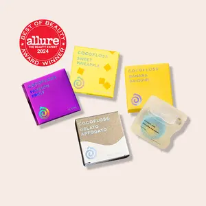 COCOLAB The Last Chance Cocofloss Mix — 4pc Woven Dental Floss with Coconut Oil, Sweet Pineapple, Passion Fruit, Banana Daiquiri, Gelato Affogato, Dentist-Designed Eco-Friendly Oral Care to Remove Plaque – 4 Waxed Floss Spools (33 yd, 2 month supply each)